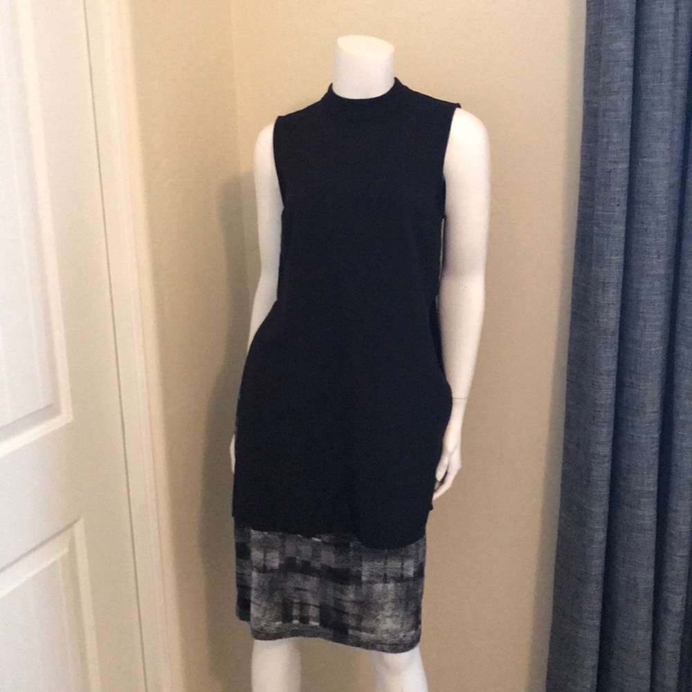 Vince Black Mock Turtleneck Top Size 6